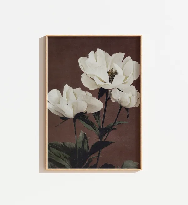 Vintage Muted Floral Still Life Art Print