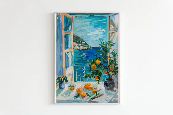 Henri Matisse Open Window Coastal View Art Print