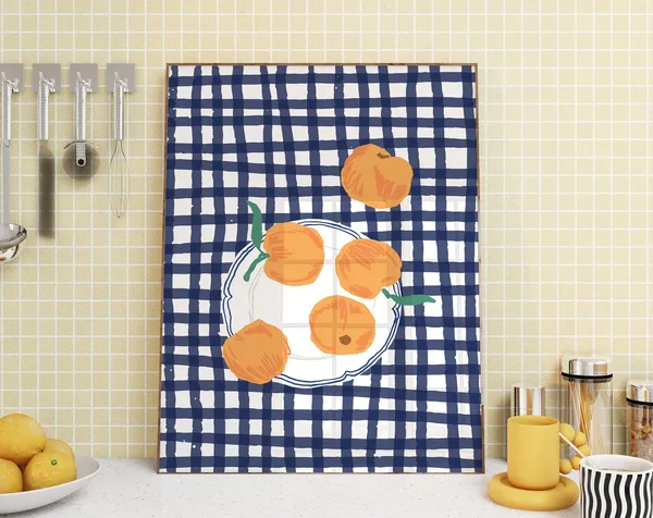 Peaches Kitchen Ingredient Fruit Art Print