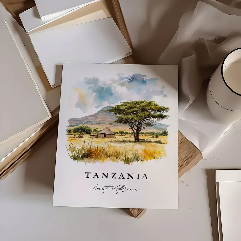 Tanzania Wall Art, East Africa Travel Poster - Image 7