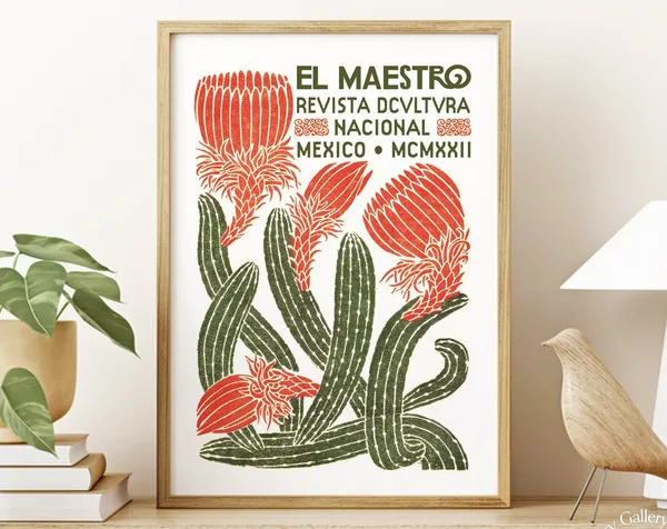 Mexican Exhibition Vintage Travel Poster Art Print