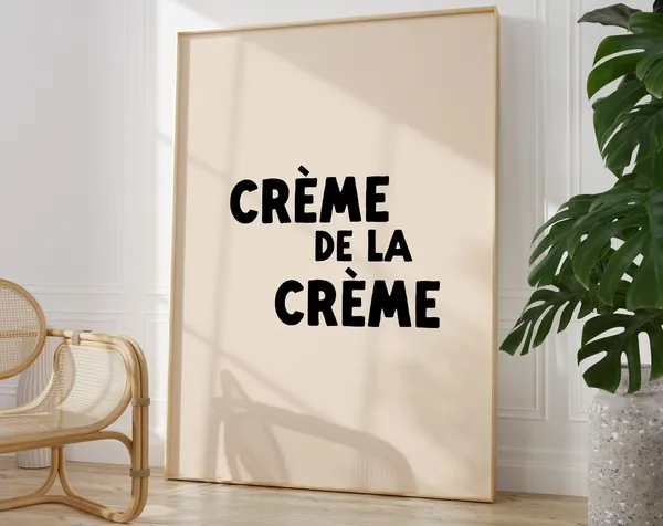 Creme De La Print Kitchen Food Art Print
