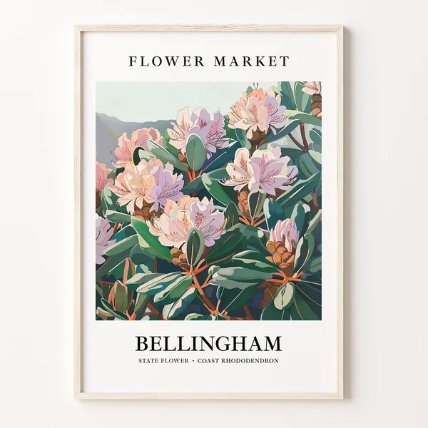 Bellingham Washington Wild Flower Art Print
