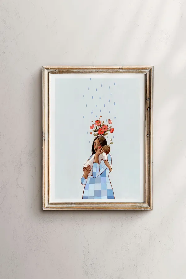 The Rains Will Help Us Bloom, Motherhood Art Print
