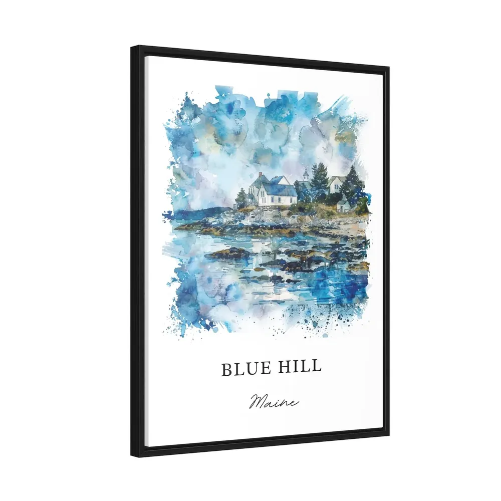 Blue Hill Maine Travel Poster, Hancock County Art - Image 2