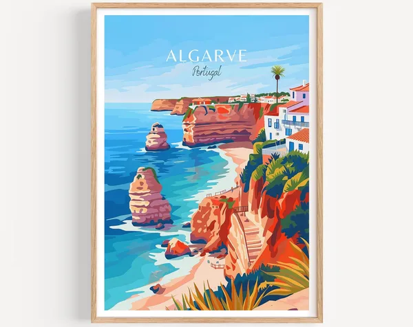 Algarve Portugal Gift Travel Poster