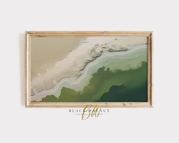 Summer Ocean Waves Abstract Coastal Art Print