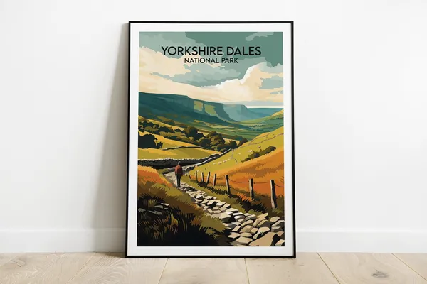 Yorkshire Dales National Park Travel Print Poster
