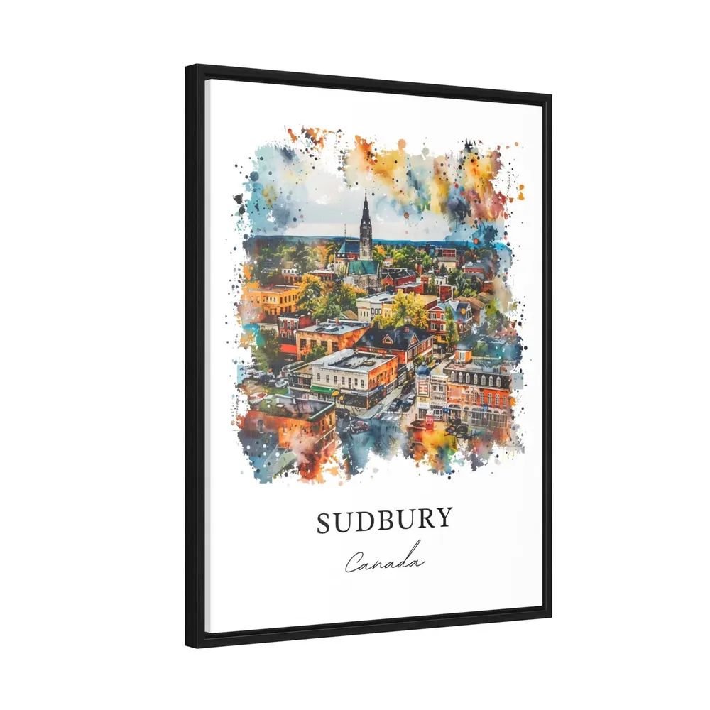 Sudbury Ontario Watercolor Travel Poster, Canada - Image 2