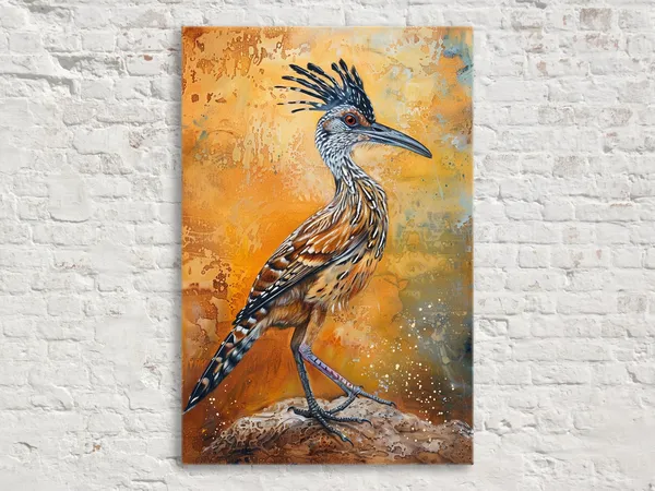 Southwestern Roadrunner Desert Animal Art Print