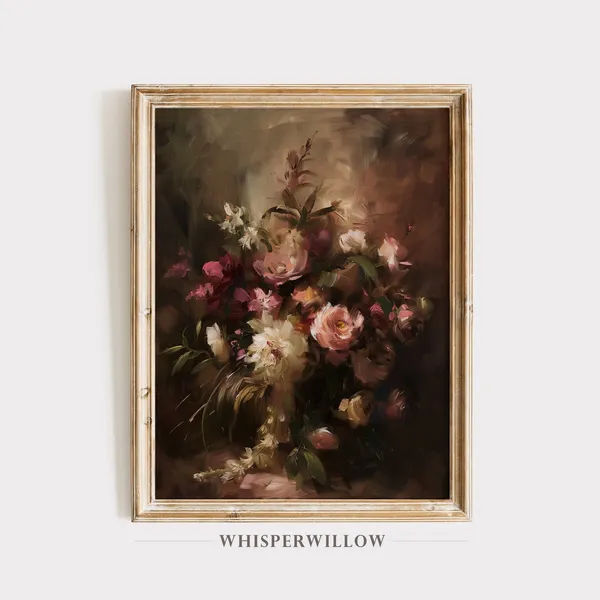 Vintage Botanical Floral Still Life Art Print