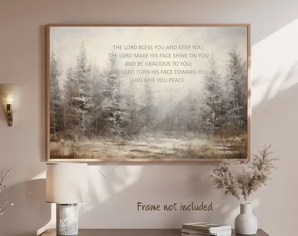 The Lord Bless You And Keep You Scripture Poster