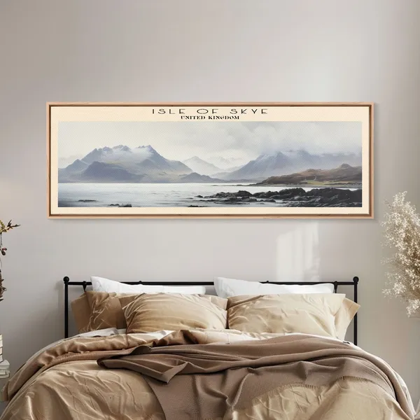 Isle Of Skye Scotland Travel Poster, Panoramic