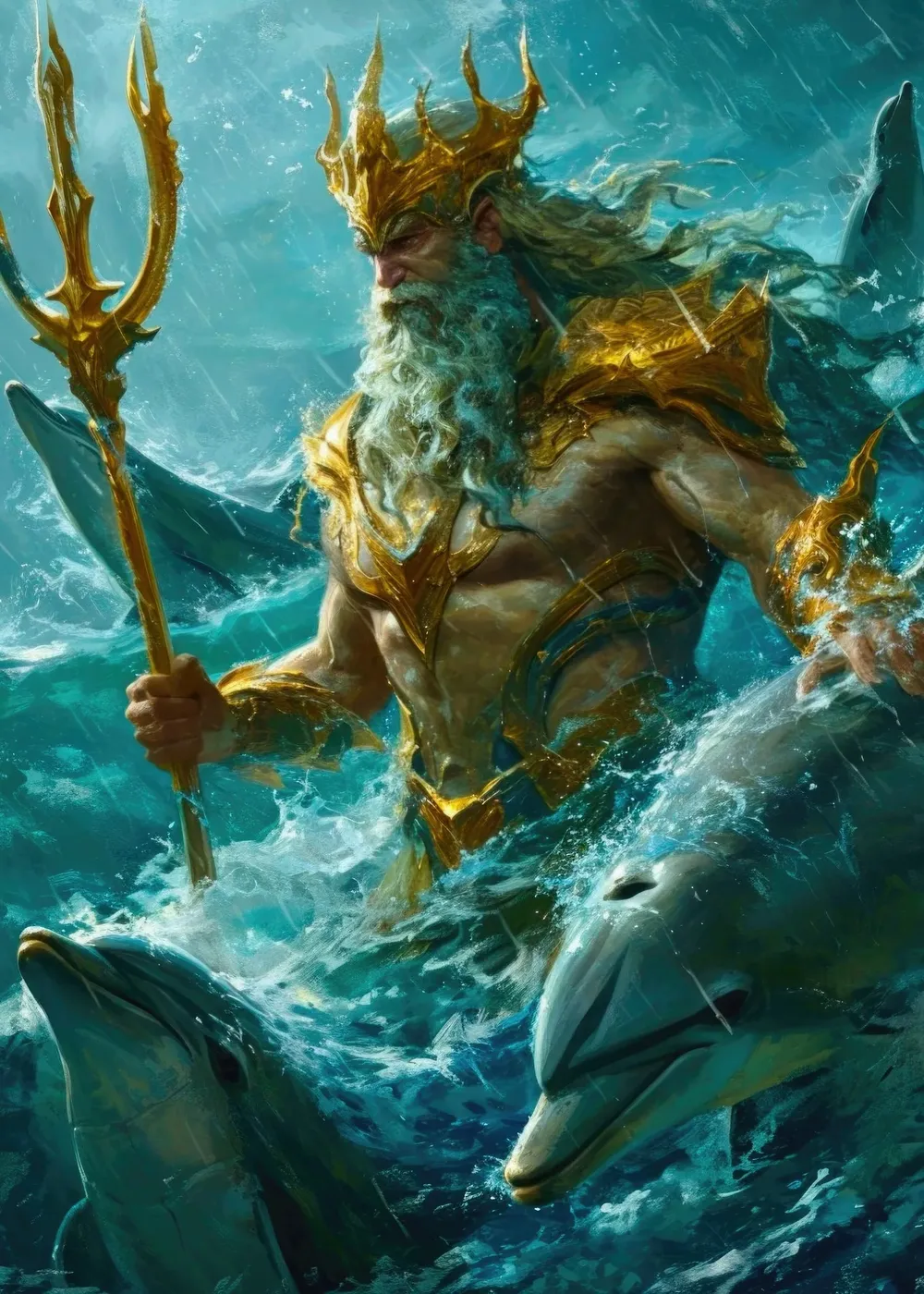 Poseidon Greek Mythology Poster Print