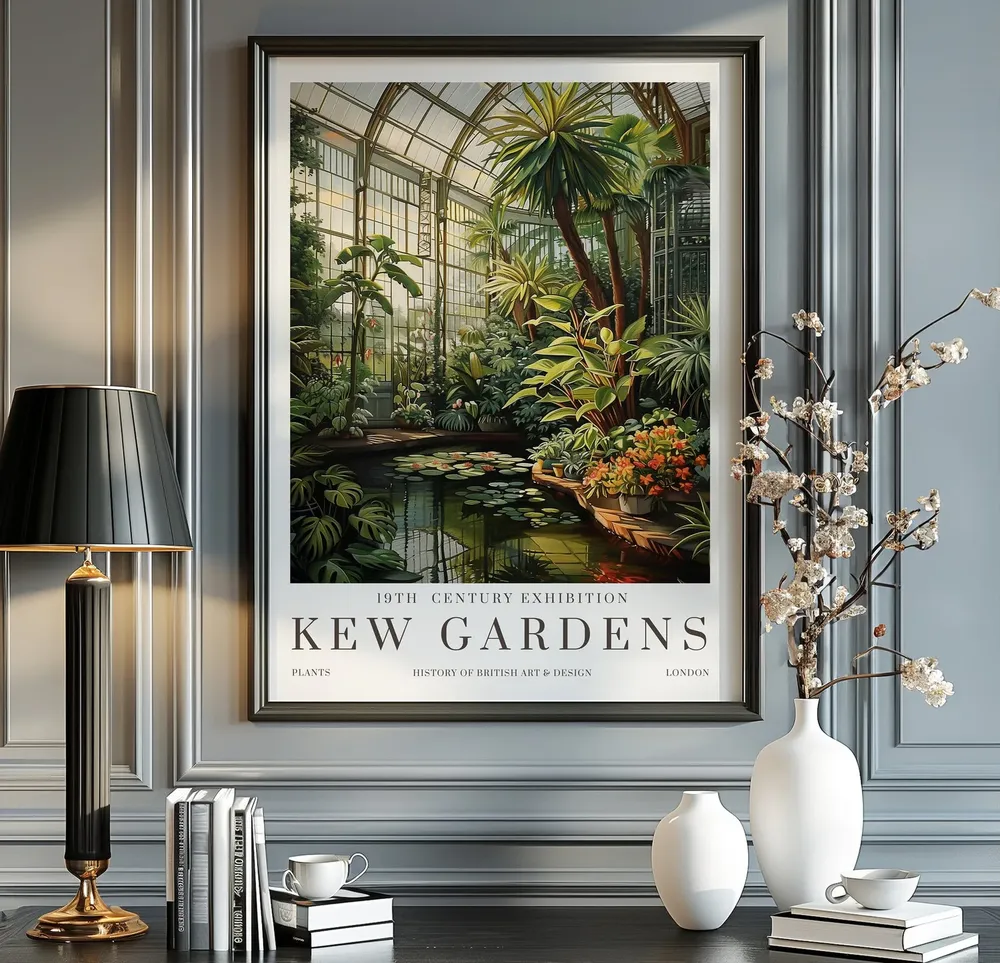 William Morris Print Kew Gardens London Poster Vintage Wall Art Floral