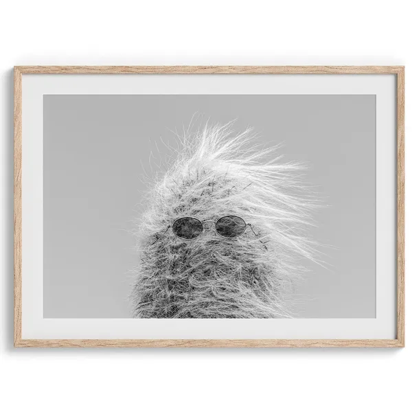 Cool Cactus Americana Desert Art Print, California