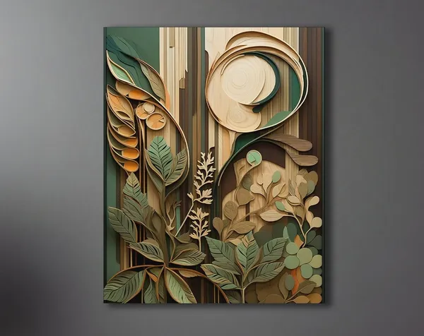 Boho Earth Tones Wood Grain Poster Print