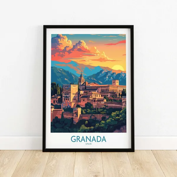 Granada Spain Home Decor Travel Poster