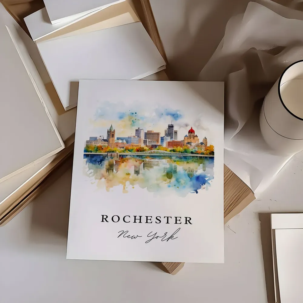 Rochester NY Upstate New York Travel Poster Print - Image 6
