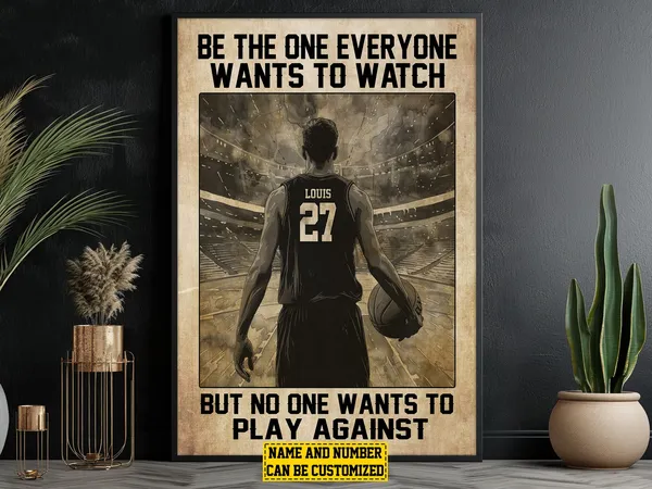 Basketball Motivation Personalized Art Print