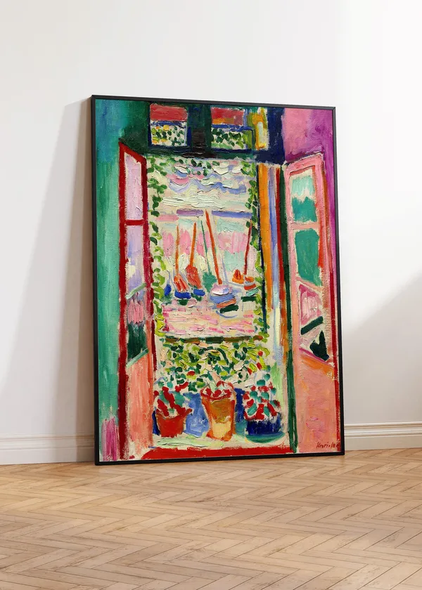 Henri Matisse The Open Window, Modern Poster Print