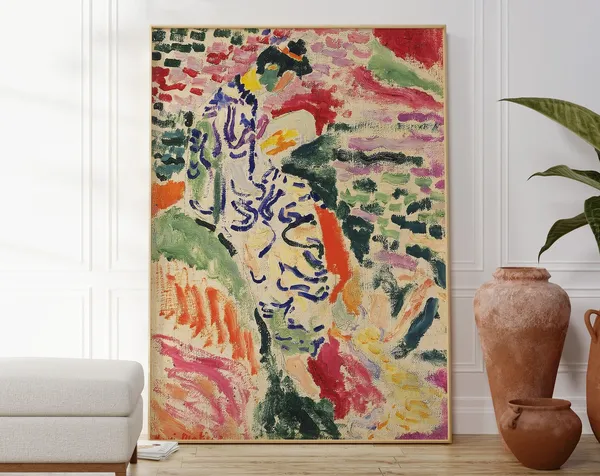 Henri Matisse Japanese Woman Abstract Art Print