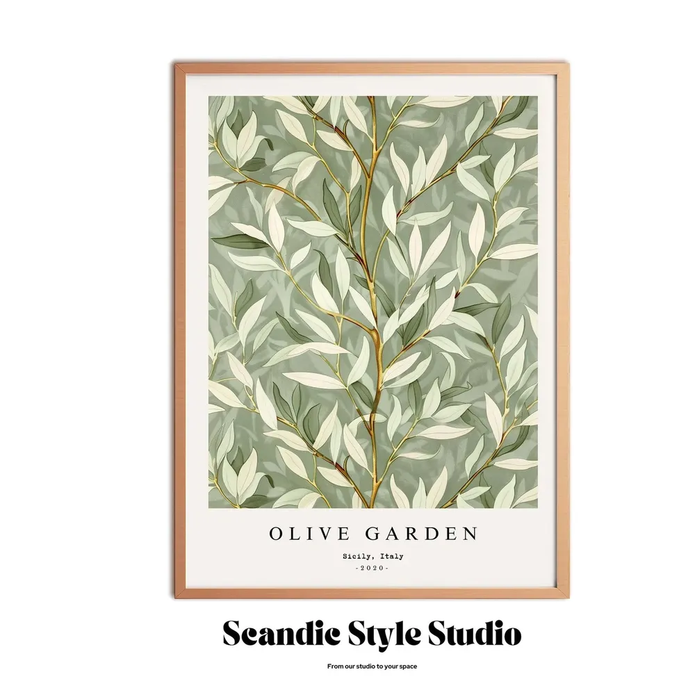Floral Garden Painting, Boho Decor Art Print - Image 3