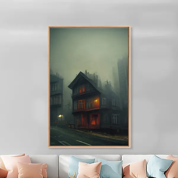 Haunted House - Spooky Halloween Art