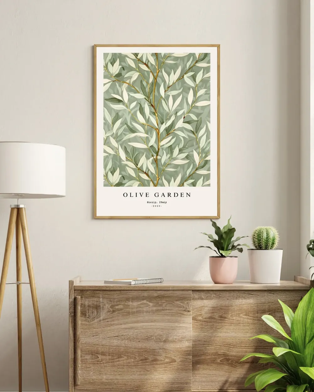 Floral Garden Painting, Boho Decor Art Print - Image 2