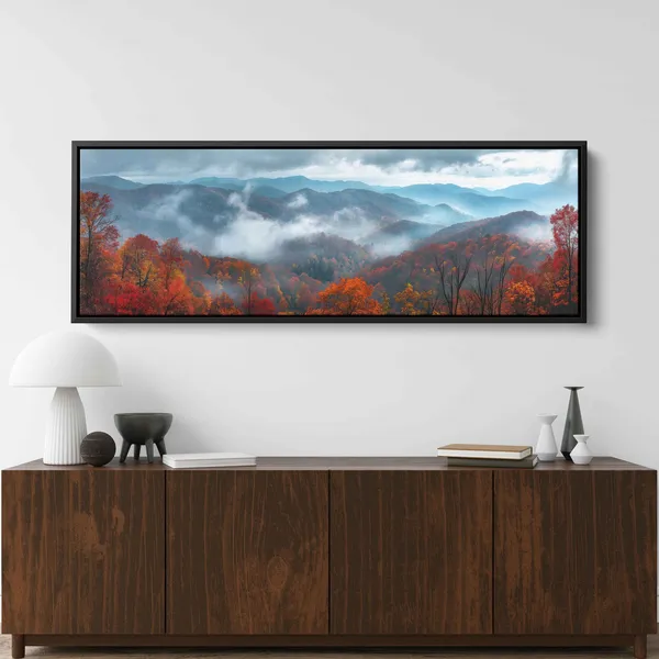 Great Smoky Mountains Autumn Foliage Wall Art Print