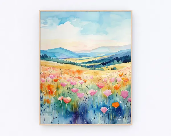 Blue Ridge Parkway Landscape Art Print, North Carolina