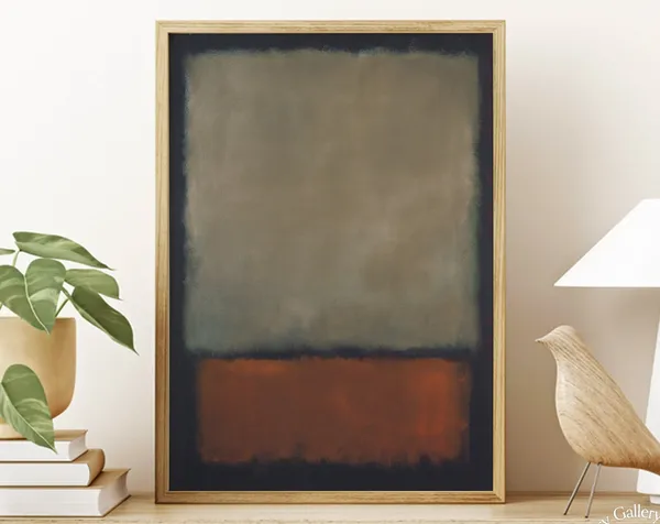 Mark Rothko Exhibition Poster, Living Room Decor