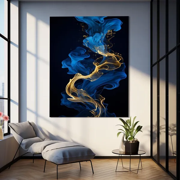 Abstract Women Office Mosaic Wall Art Poster Print