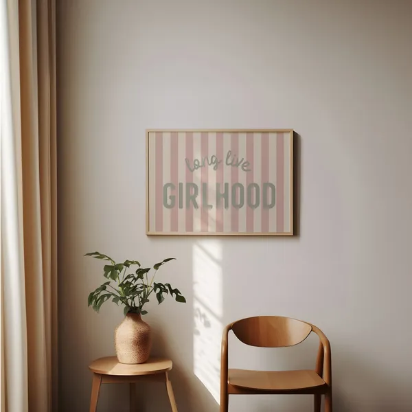 Long Live Girlhood Girl Room Nursery Wall Art