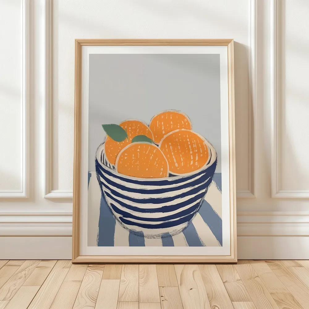 Oranges Modern Kitchen Wall Art Print - Image 3