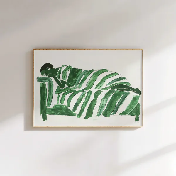 Contemporary Figurative Woman Portrait Art Print