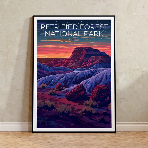 Petrified Forest National Park Arizona Travel Poster