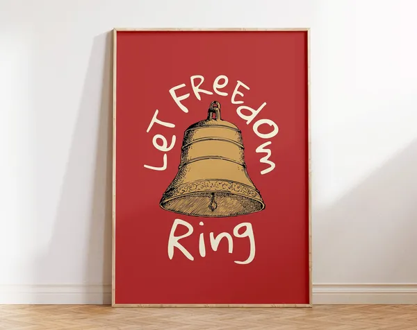 Freedom Bell 4th Of July Poster Print