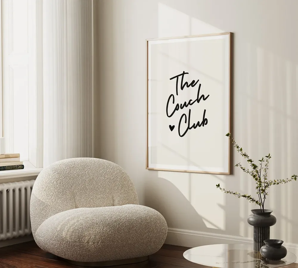 The Couch Club Trendy Wall Art Print - Image 2