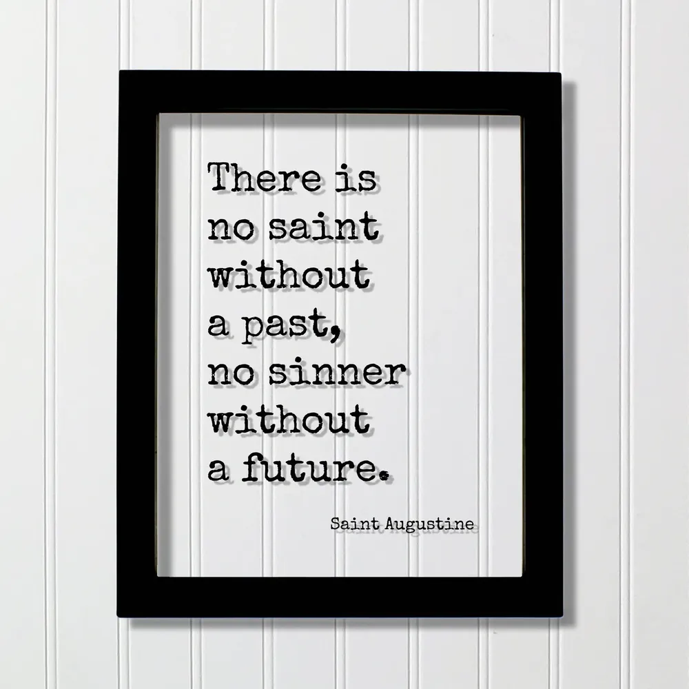 Saint Augustine Grace Quote Art Print
