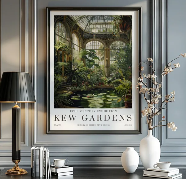 William Morris Kew Gardens London Vintage Poster Print