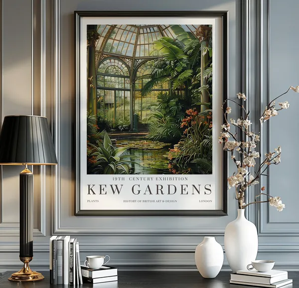 William Morris Floral Kew Gardens Poster Print