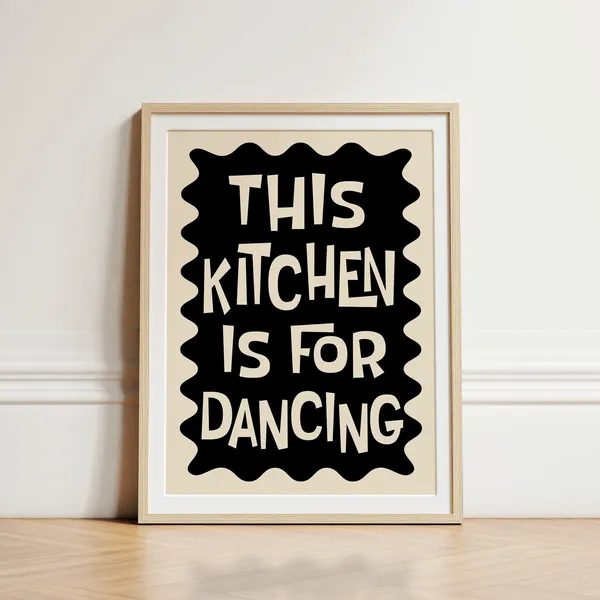 This Kitchen Is For Dancing, Mid-Century Poster