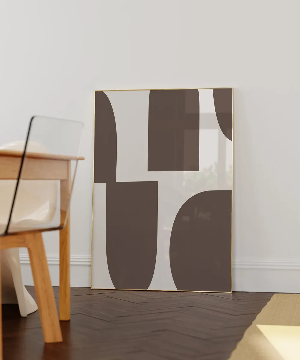Minimalist Mid-Century Shapes Art Print - Image 2