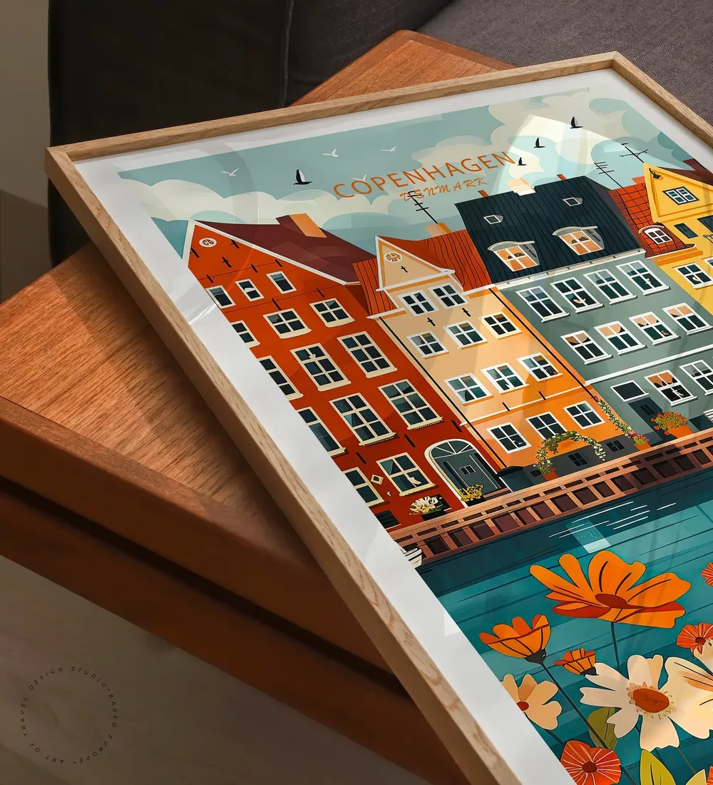 Copenhagen Denmark Wall Art Print - Image 3