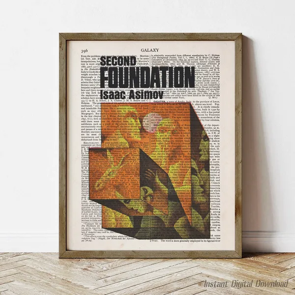 Second Foundation by Isaac Asimov Literary Art Print