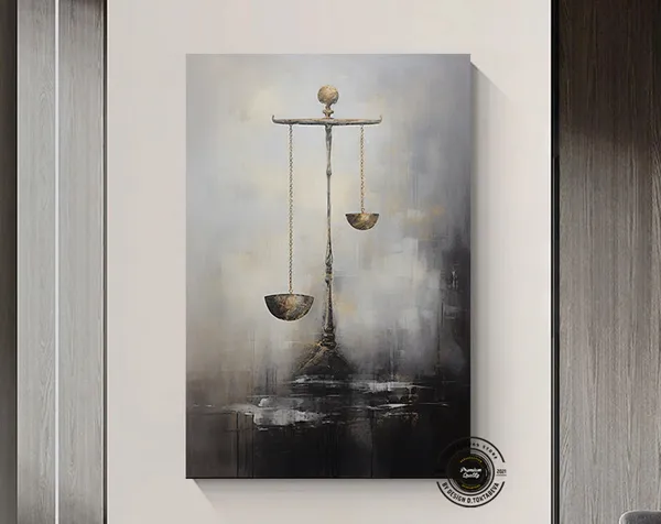 Scales Of Justice Law Office Art Print