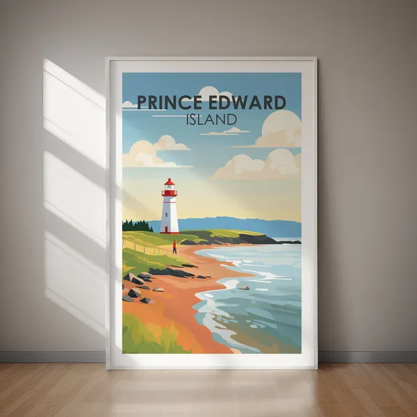 Prince Edward Island Travel Poster, Canada Art Print