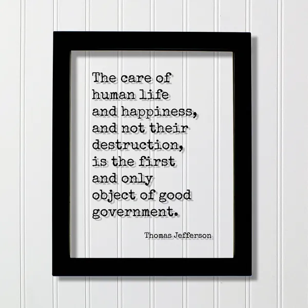 Thomas Jefferson Quote Art Print, Good Government