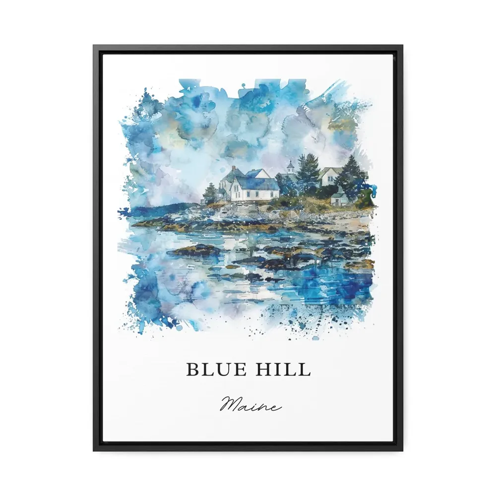 Blue Hill Maine Travel Poster, Hancock County Art - Image 3